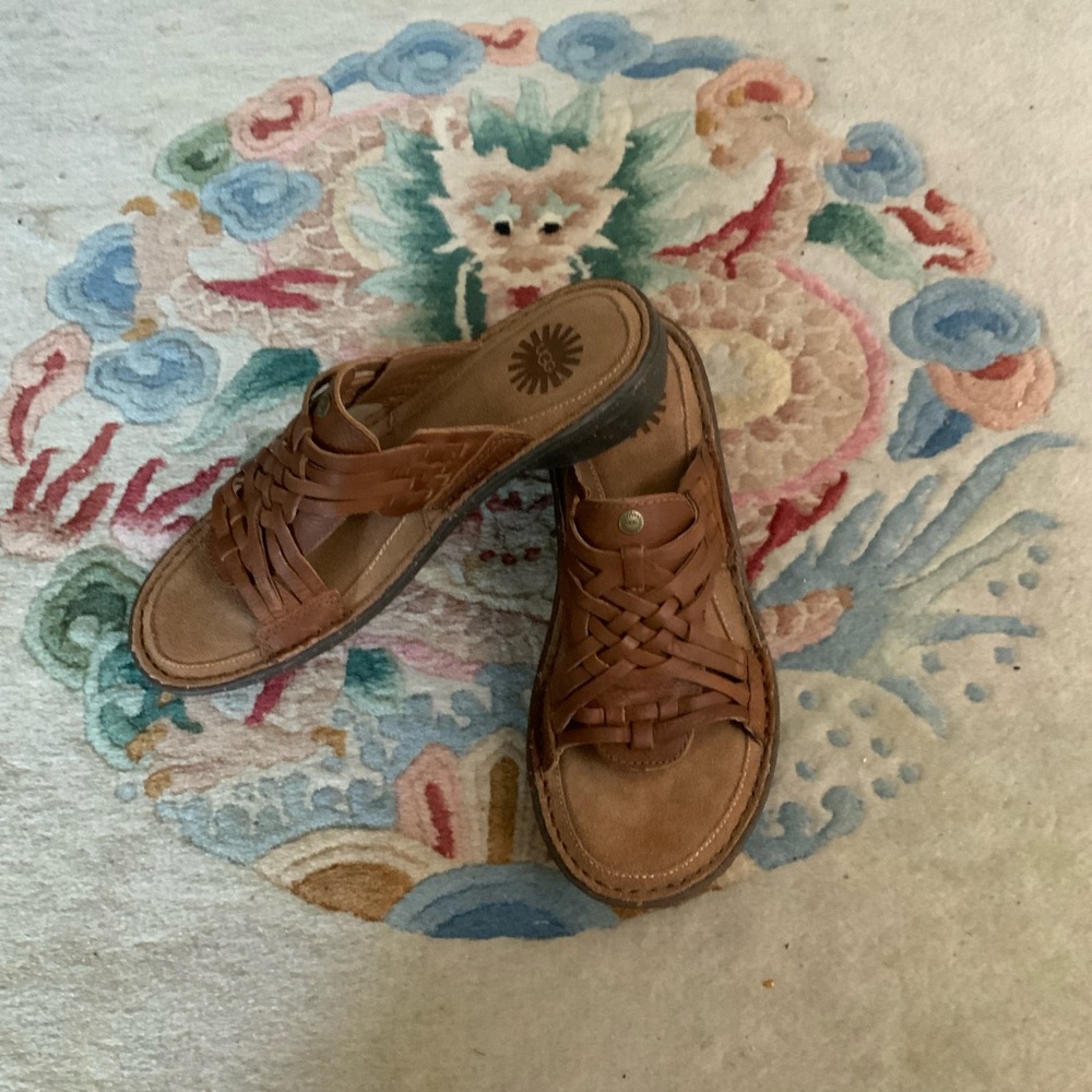 NIB UGG Keala Cho Woven Leather Womens Sandals TRENDING STYLE Size 8 - Picture 3 of 11